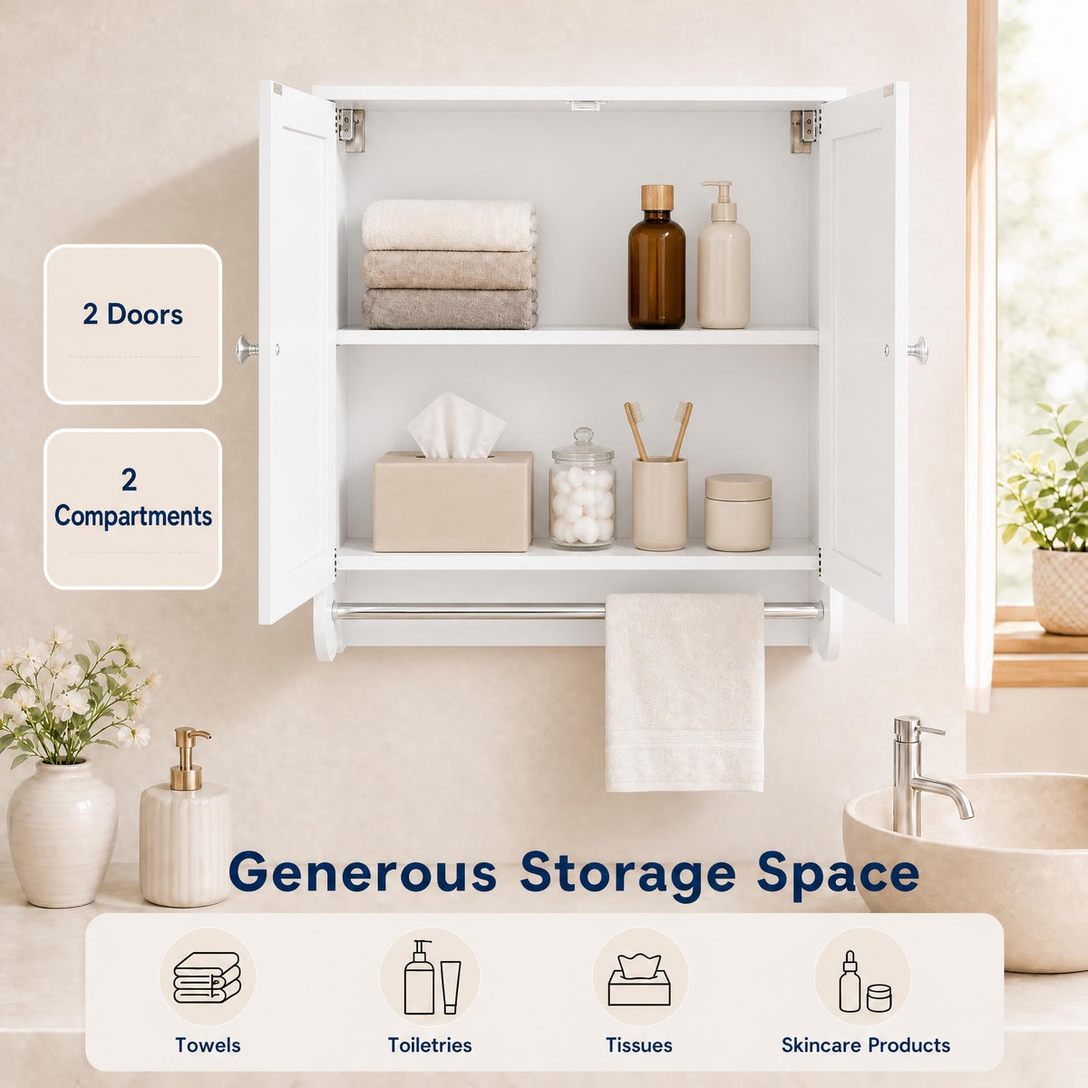 Wall Mounted Bathroom Cabinet K709855