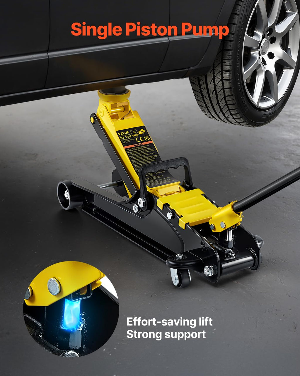 2.5 Ton Low Profile Steel Floor Jack C11196