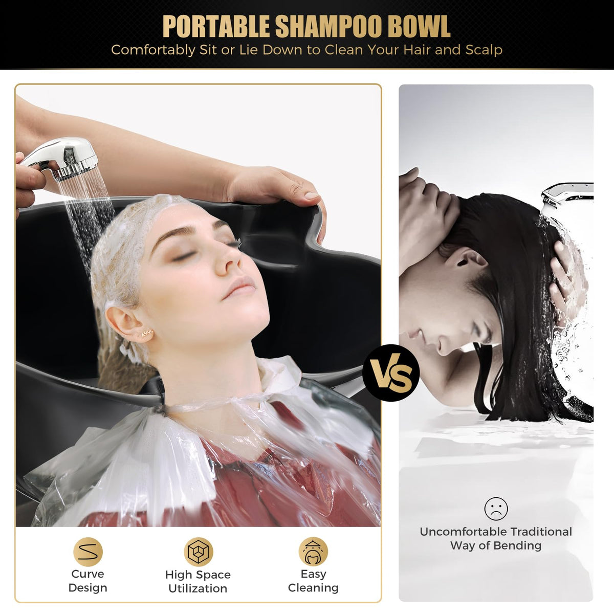 Portable Shampoo Bowl with Electric Pump Y121681