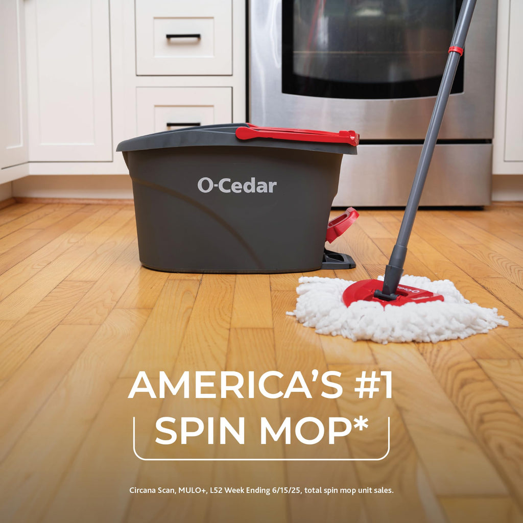 Microfiber Spin Mop & Bucket Floor Cleaning System with 2 Refills A858022