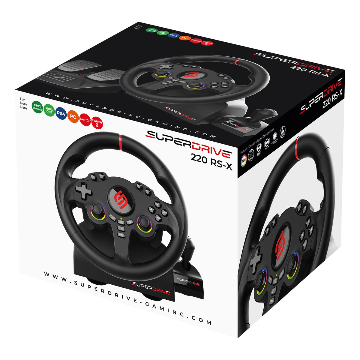 RGB Gaming Steering Wheel W48693