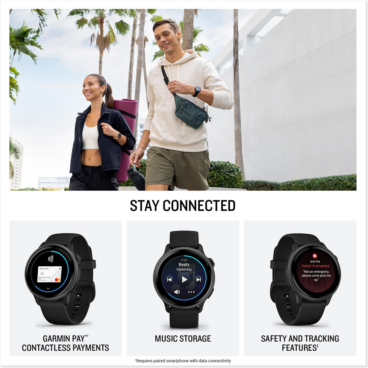 Health & Fitness GPS Smartwatch 42mm Slate Y92630