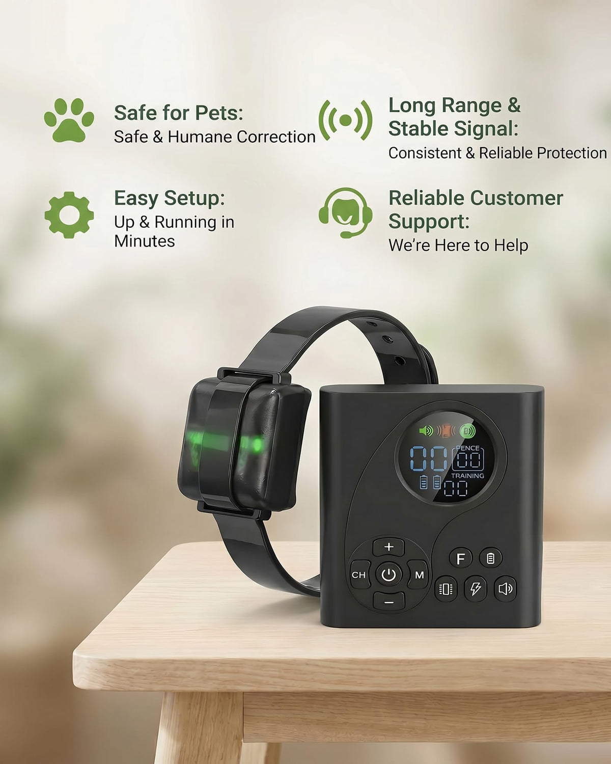 Wireless Dog Fence with Remote Collar F86343