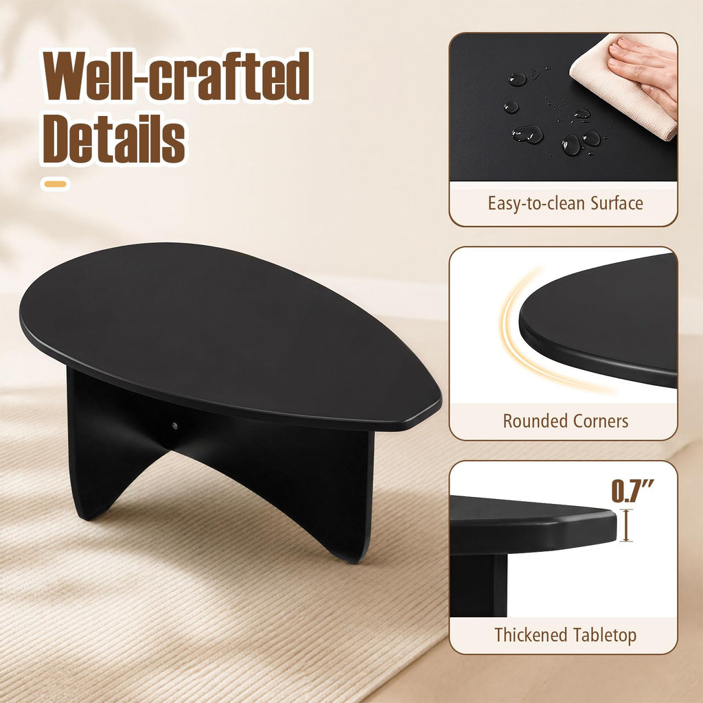 Oval Coffee Table Black G448