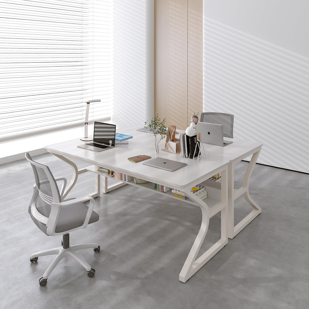 55-Inch Extra Long Desk with Storage Shelf Z712