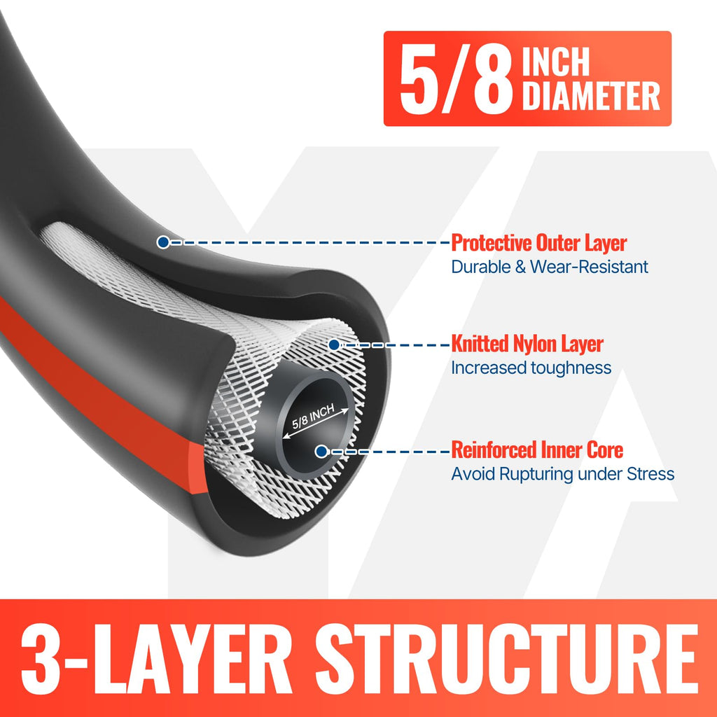 100FT Garden Hose with 10 Function Nozzle S961