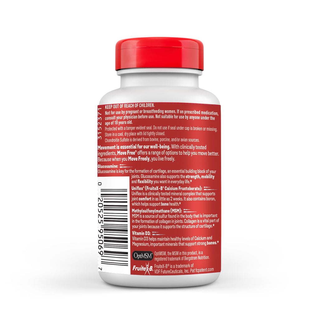 Glucosamine Chondroitin MSM Vitamin D3 Joint Support Supplement 120 Tablets 2 Pack K323