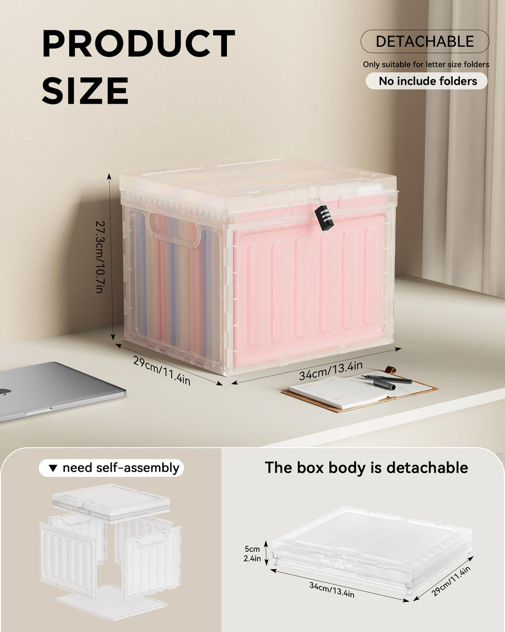 2 Drawer Plastic File Cabinet Q2318