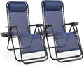 Oversized Blue Zero Gravity Chair Set of 2 C210