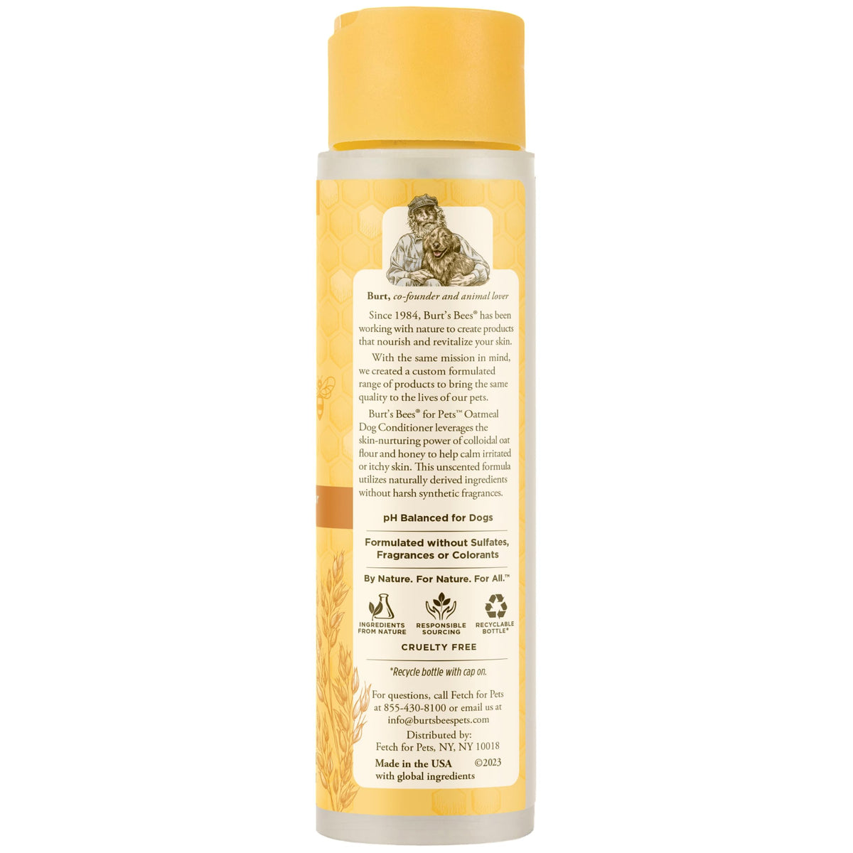 Fragrance-Free Oatmeal Dog Conditioner 10 Fl Oz D35277
