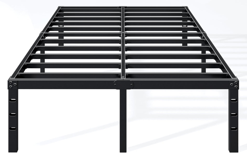 18 Inch Full Bed Frame with Under Bed Storage, Black K523628
