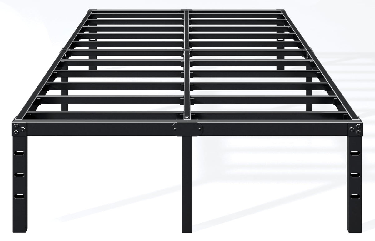 18 Inch Full Bed Frame with Under Bed Storage, Black K523628