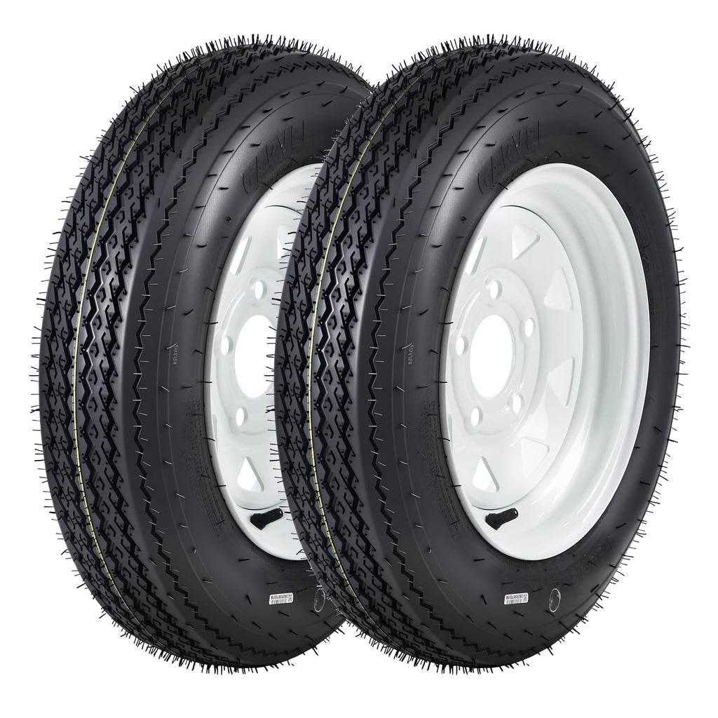 12 Trailer Tire and Wheel Assembly 5 Lug Set of 2 X9118