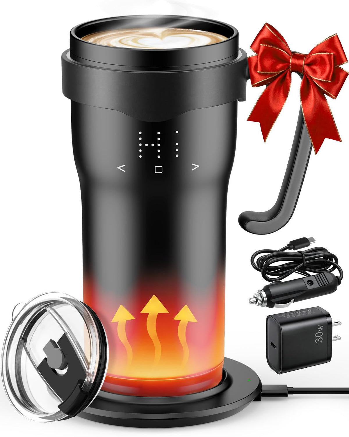 16oz Temperature Control Rechargeable Heated Mug U33988
