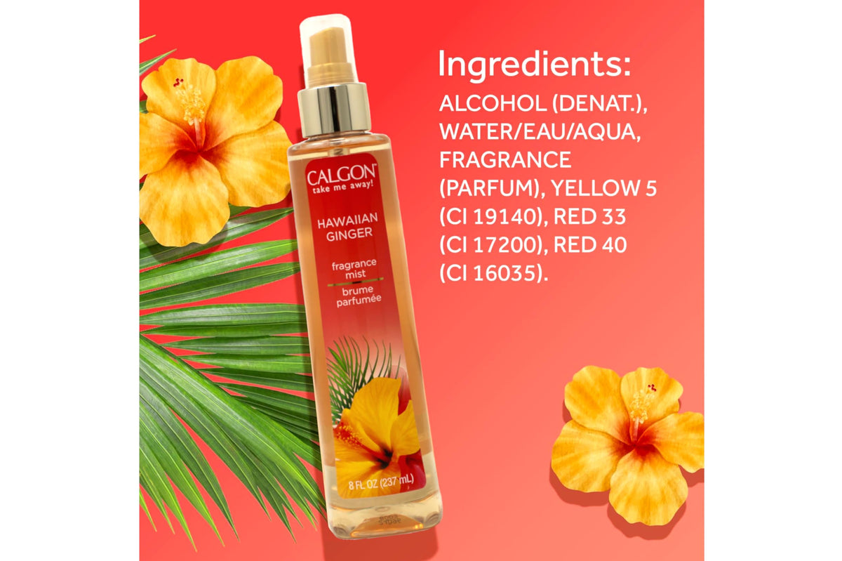 Hawaiian Ginger Fragrance Body Mist 8 oz B328249