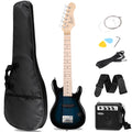 30 inch Kids Electric Guitar with 5w Amp, Gig Bag, Strap, Cable, Strings and Picks, Blue B737299
