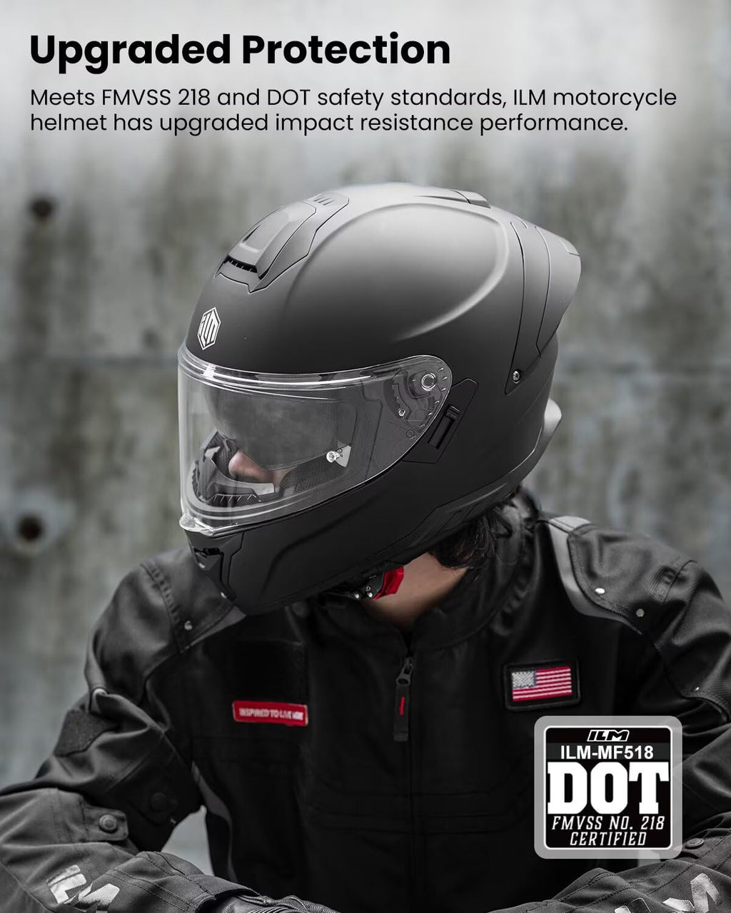 Full Face Motorcycle Helmet DOT L8087