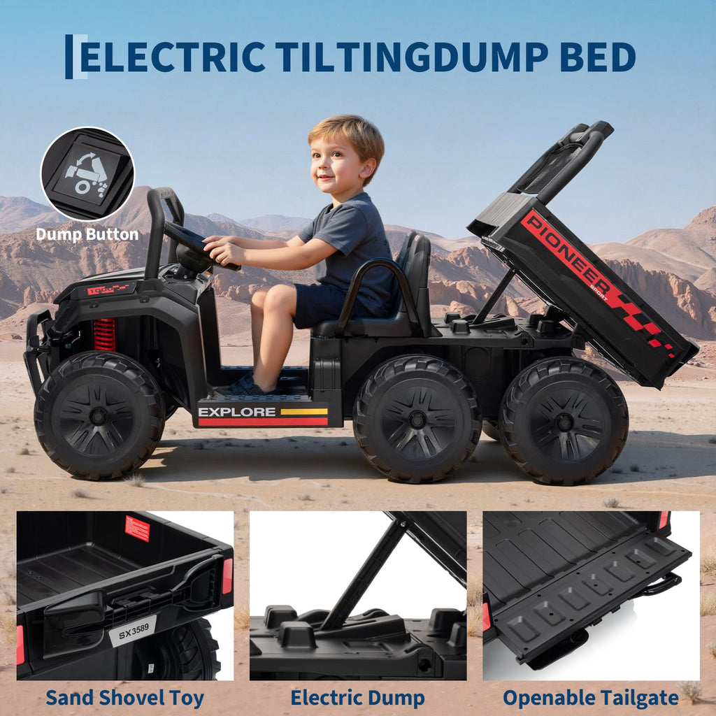 24V 2 Seater 4WD Ride on Dump Truck I403352