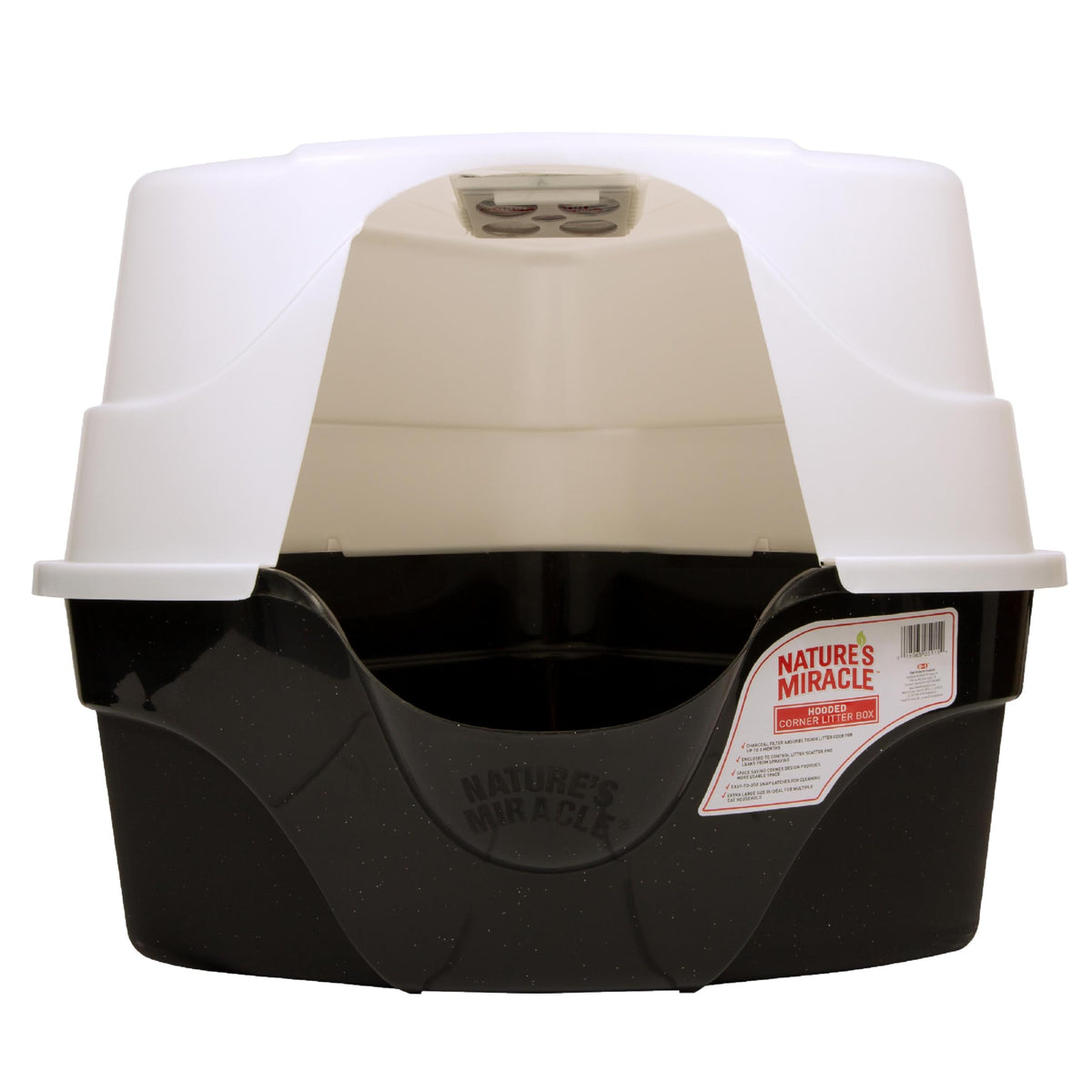 Hooded Corner Cat Litter Box with Charcoal Filter Q110361