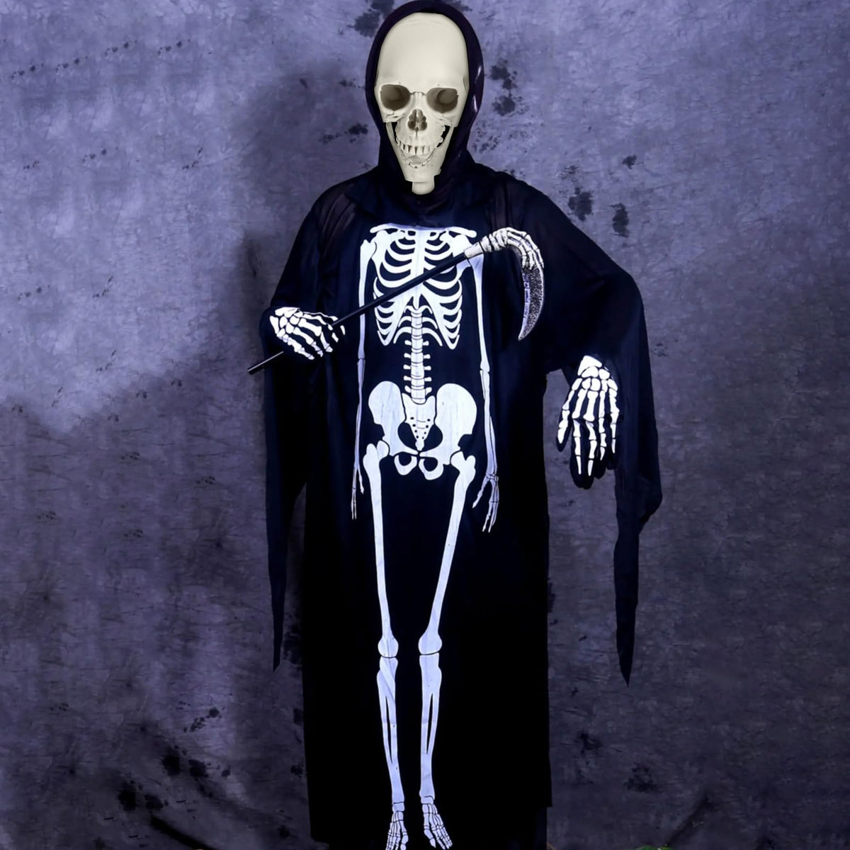 Halloween Skeleton Decoration 65inch Plastic Life Size T44476