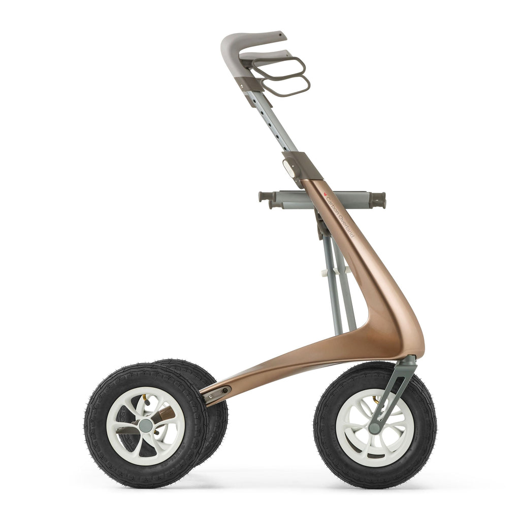 Carbon All Terrain Foldable Rollator with Seat R325