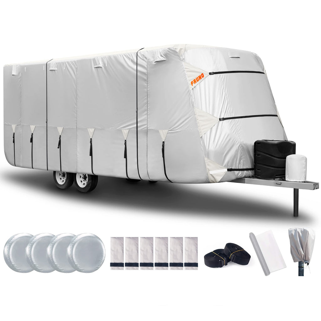 Oxford Fabric Waterproof Rip-Resistant Anti-UV Travel Trailer Cover 30'-33' W1178