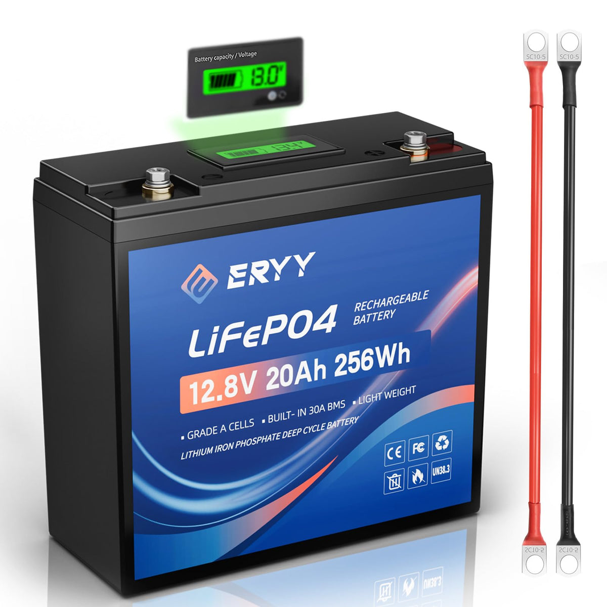 12V 20AH LiFePO4 Lithium Battery with 30A BMS Z4211