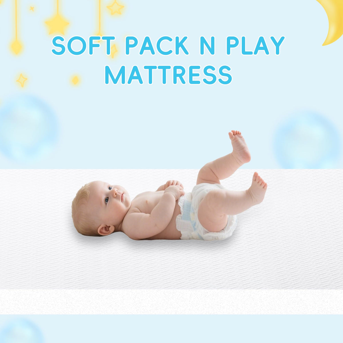Pack and Play Mattress 38"x26" with Waterproof Washable Cover J76400