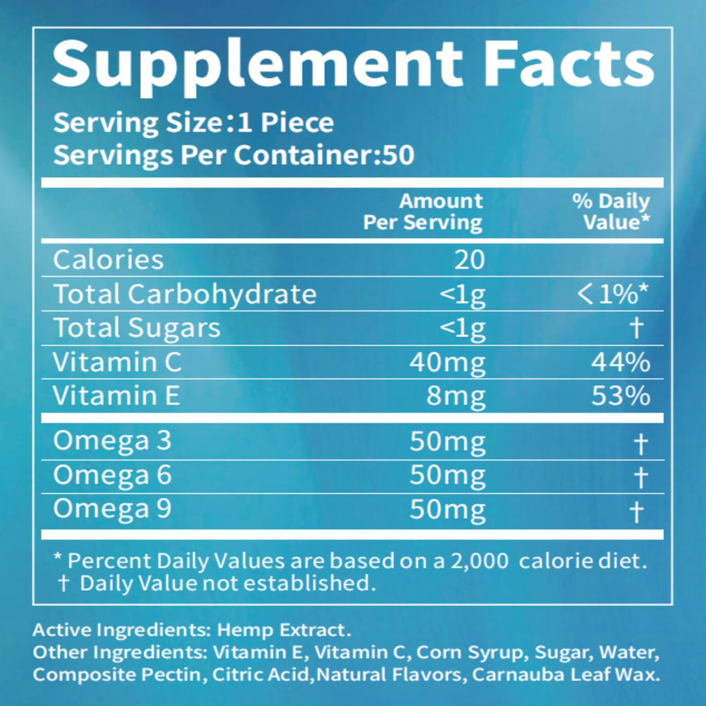 Hemp Gummies 6 Fruity Flavors S3615