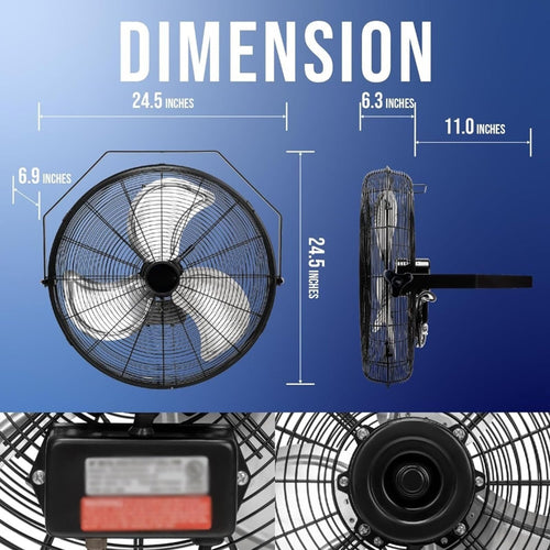 20 Inch 3 Speed Metal Floor Fan E2000