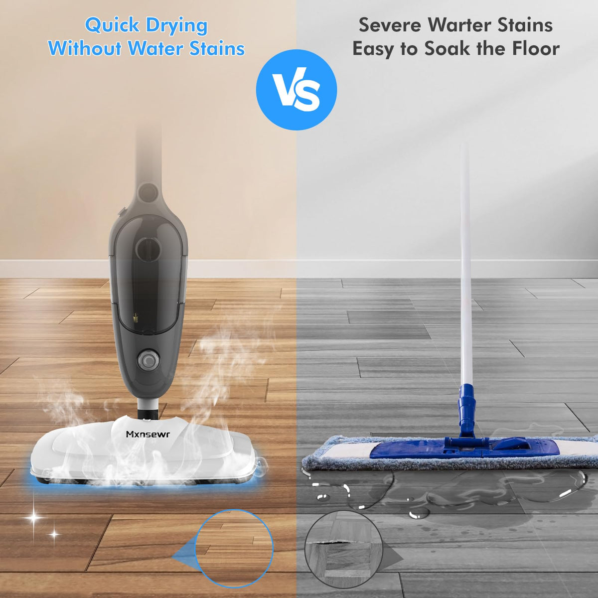 11-in-1 Handheld Detachable Adjustable Steam Mop F788