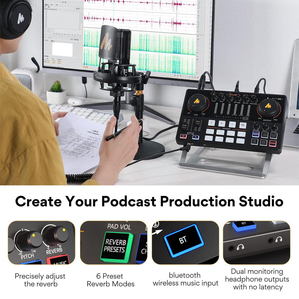 Audio Interface Mixer with XLR Input M37721