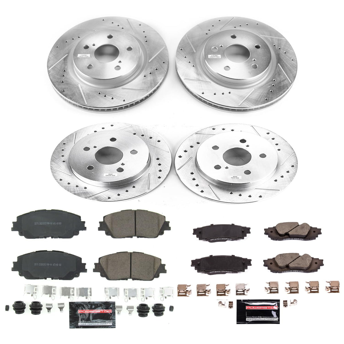 Brake Pad & Rotor Kit Front & Rear S25684