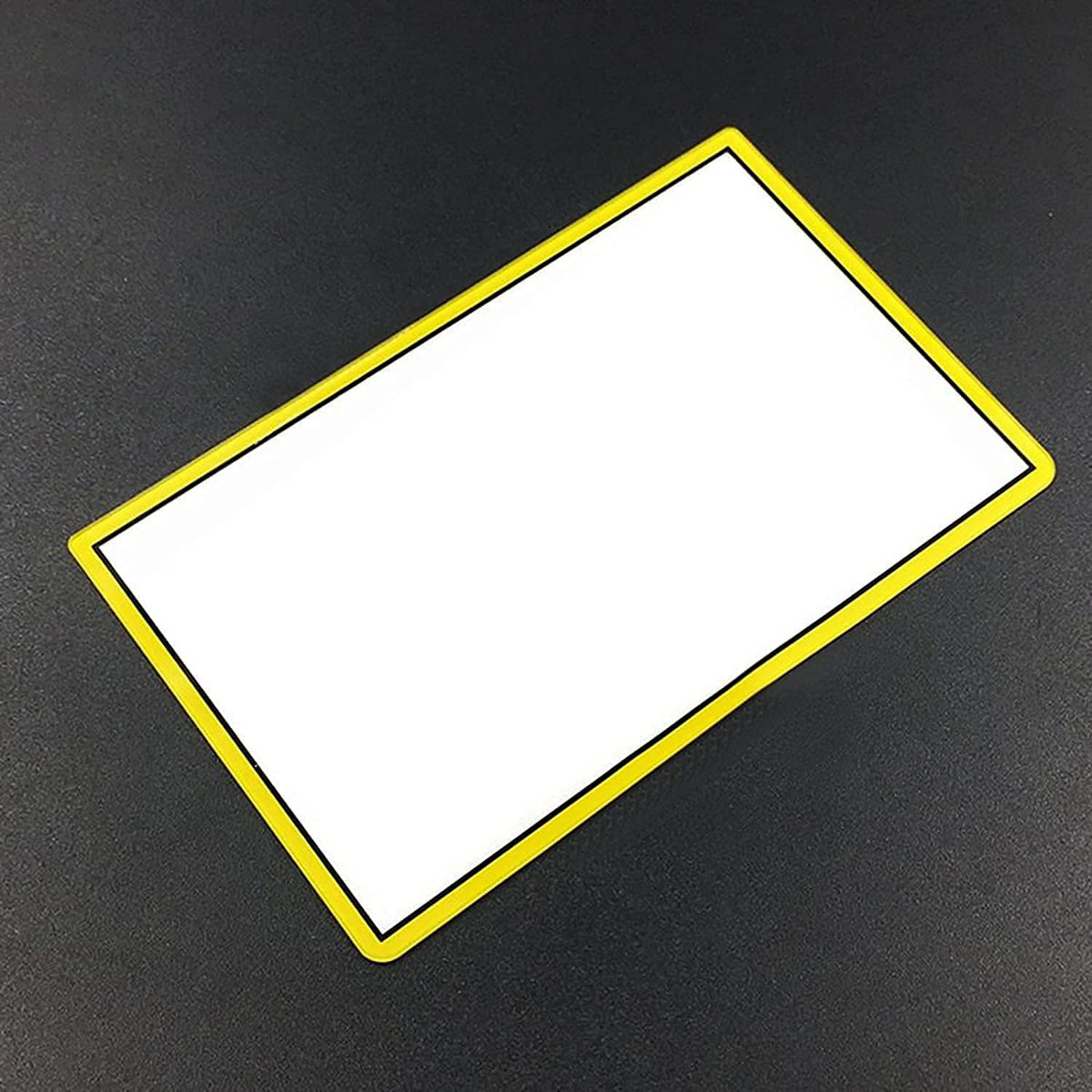 Glass Top Upper Screen Frame Lens Cover LCD Screen Protector with Adhesive for 3DS XL/New 3DS XL LL Console (Yellow) B440538