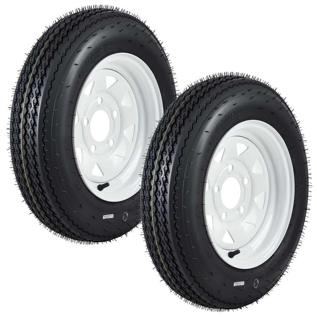12 Trailer Tire and Wheel Assembly 5 Lug Set of 2 X9118
