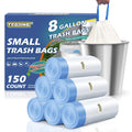 8 Gallon Drawstring Trash Bags 1.2 Mil Unscented 150 Count F729943