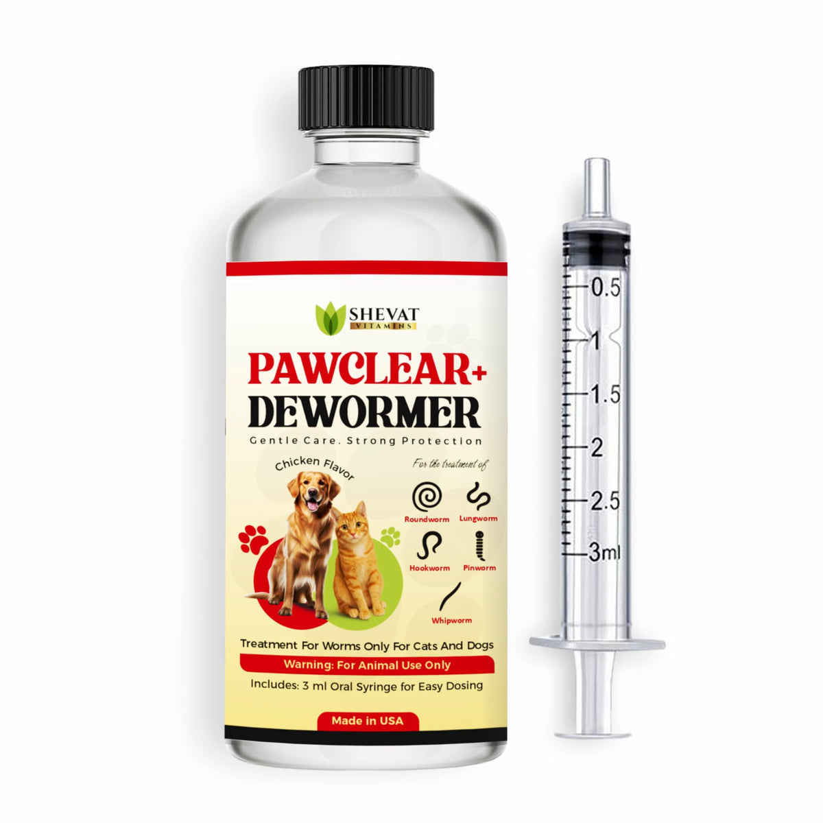 Liquid Worm Treatment Chicken Flavor 60ML S218