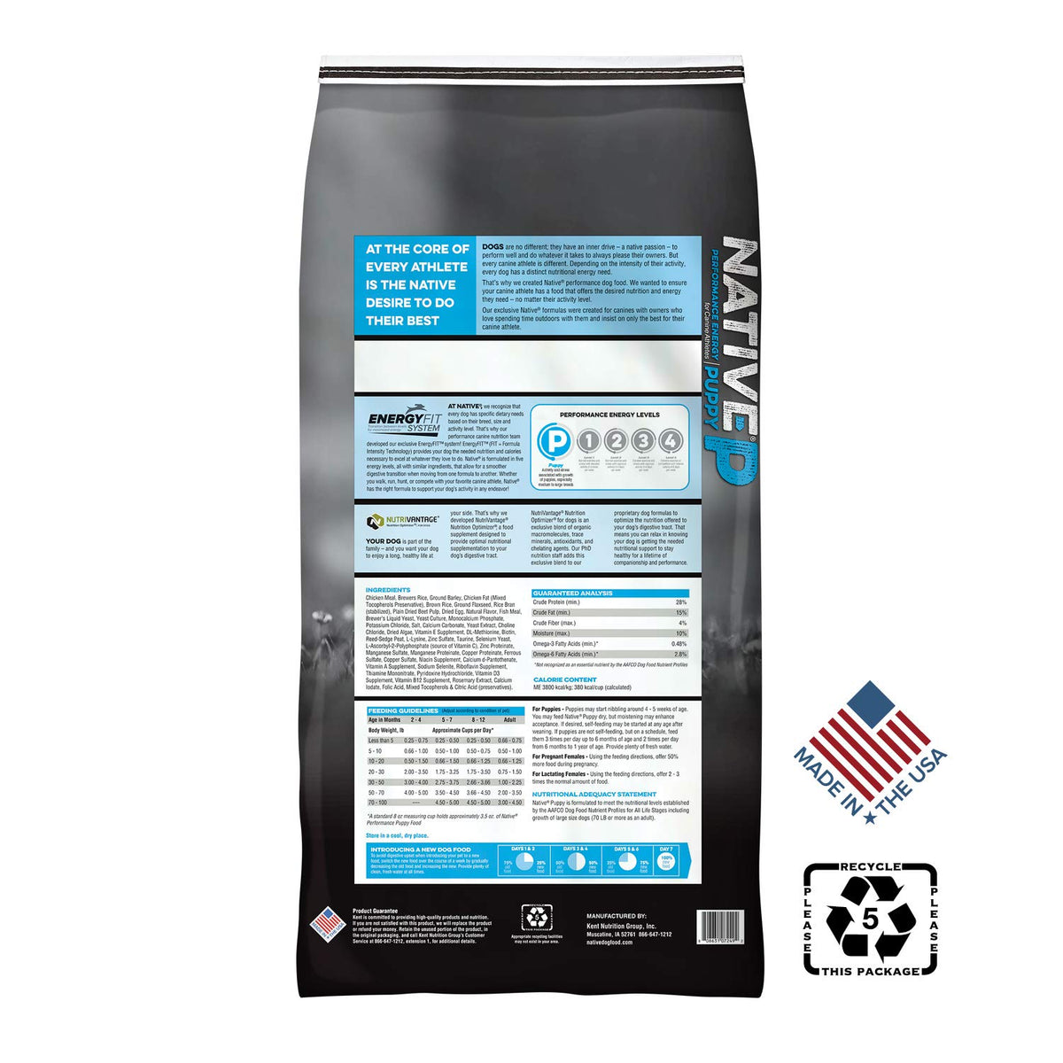 Chicken Meal and Rice Puppy Food 40 Pound Bag O334