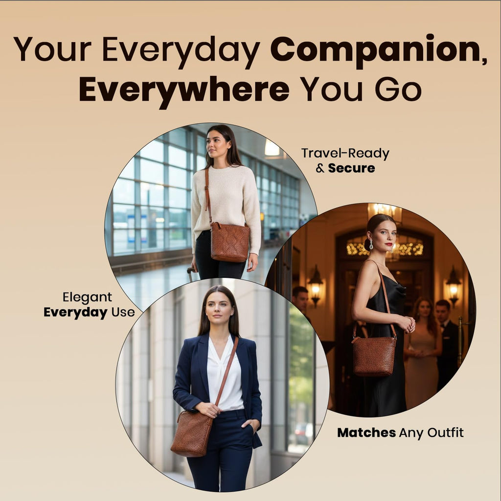 Genuine Leather Crossbody Sling Bag T465