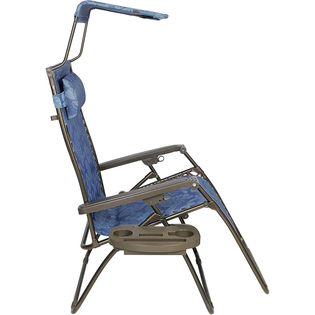 Blue Set of 2 Zero Gravity Outdoor Lounge Chair I52100