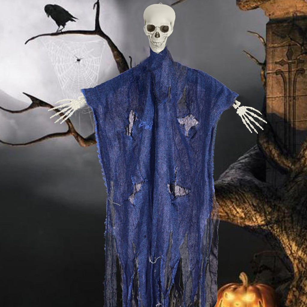 Halloween Skeleton Decoration 65inch Plastic Life Size T44476