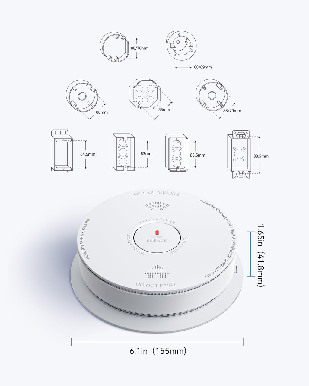Smoke & Carbon Monoxide Alarm Z8582