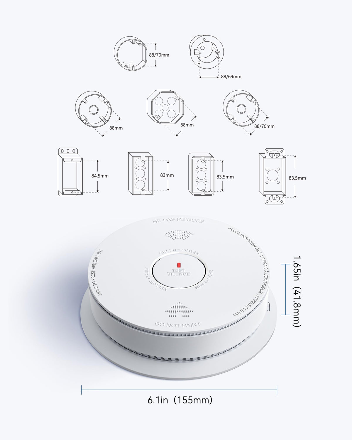Smoke & Carbon Monoxide Alarm Z8582