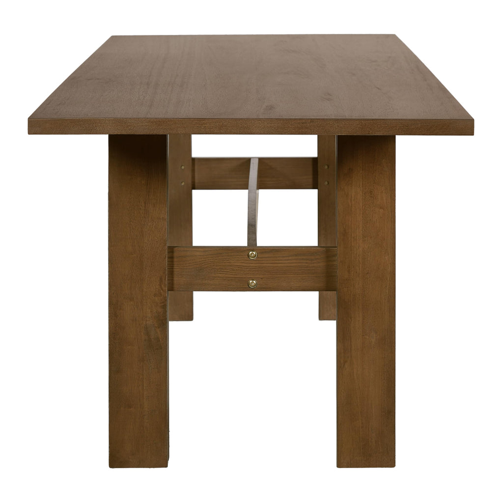 7-Piece Rubber Wood Dining Table Set with Chairs N5931