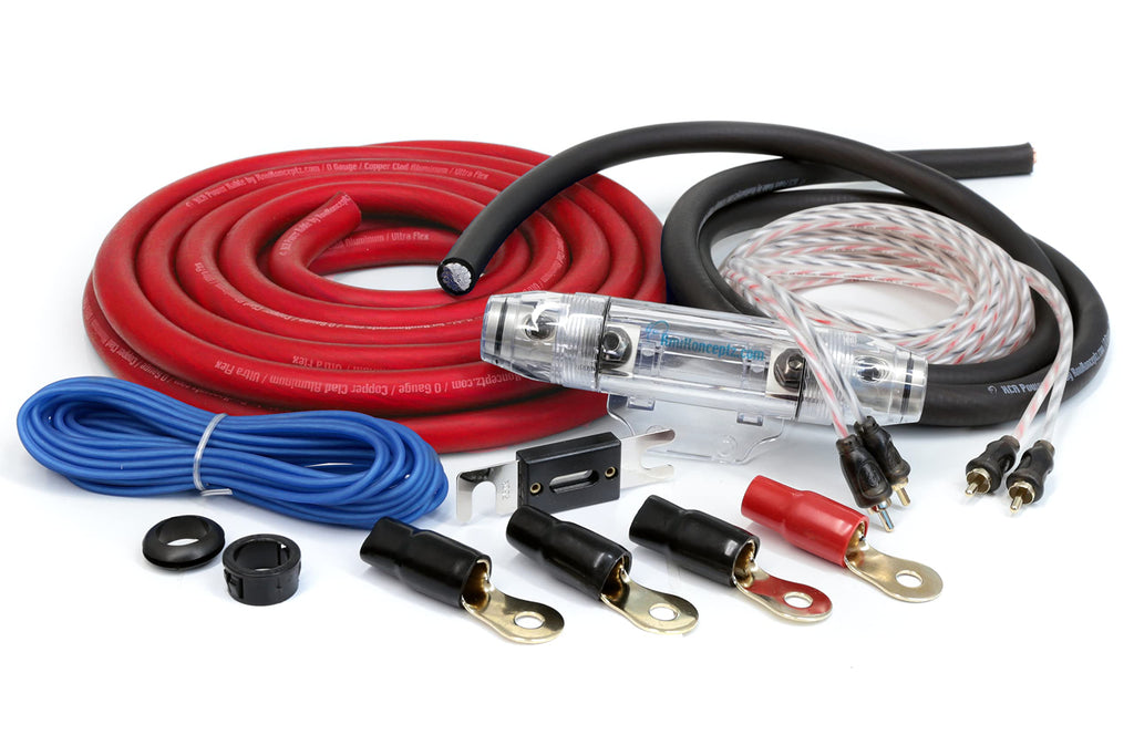 1/0 Gauge 2 Channel Amplifier Installation Wiring Kit J11091
