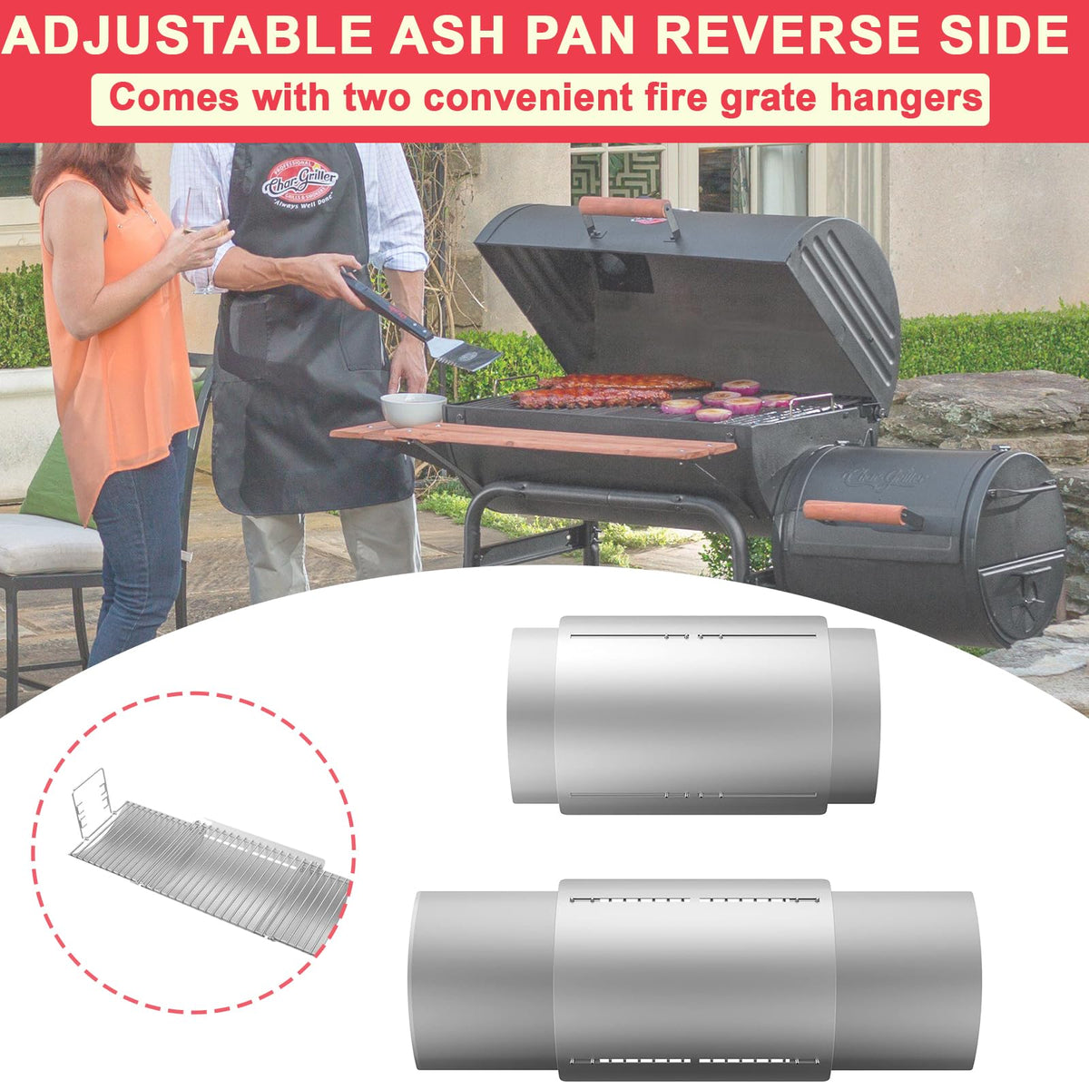 Adjustable Ash Pan for Grills E783536
