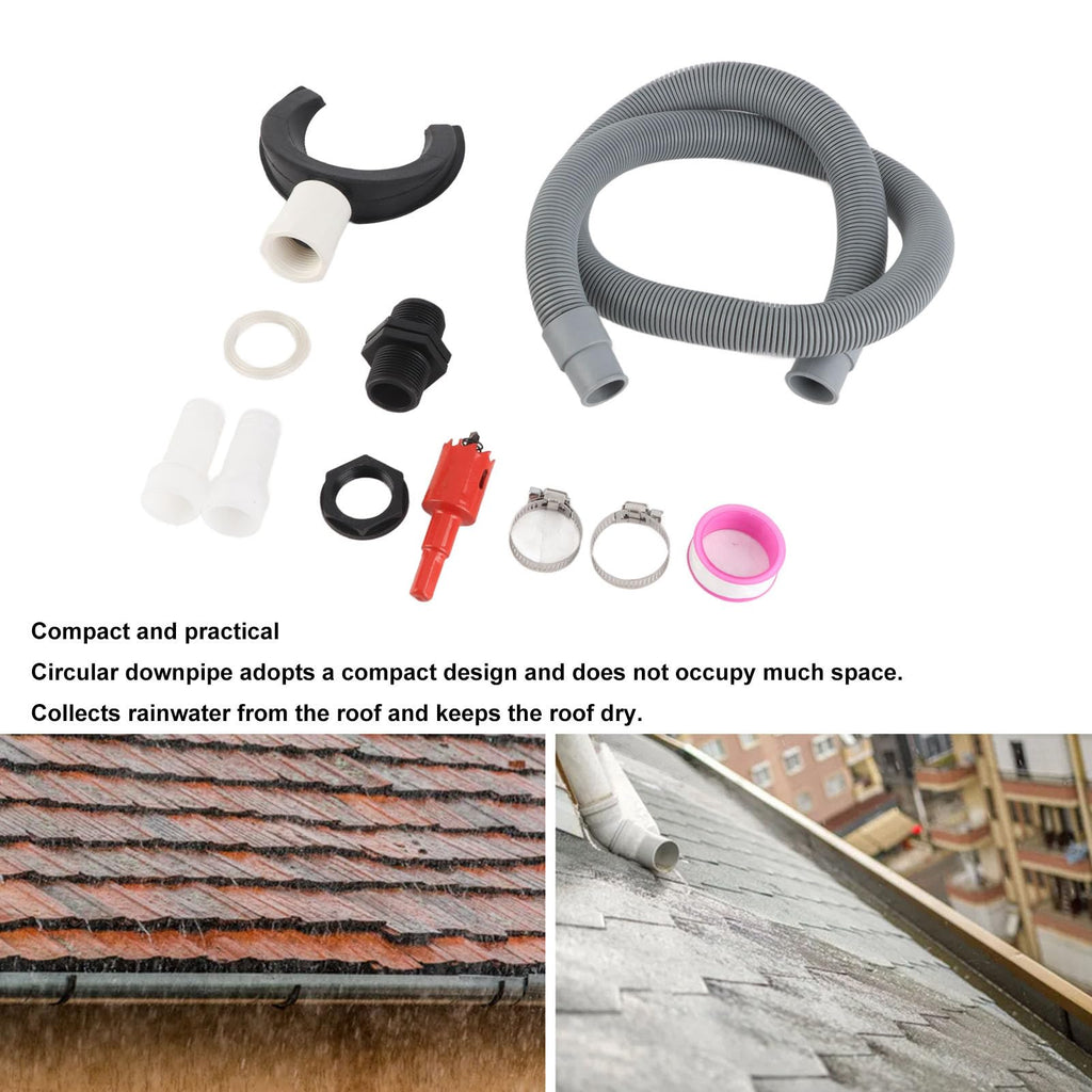 Round Downpipe Rainwater Collection System with 50cm Hose R690