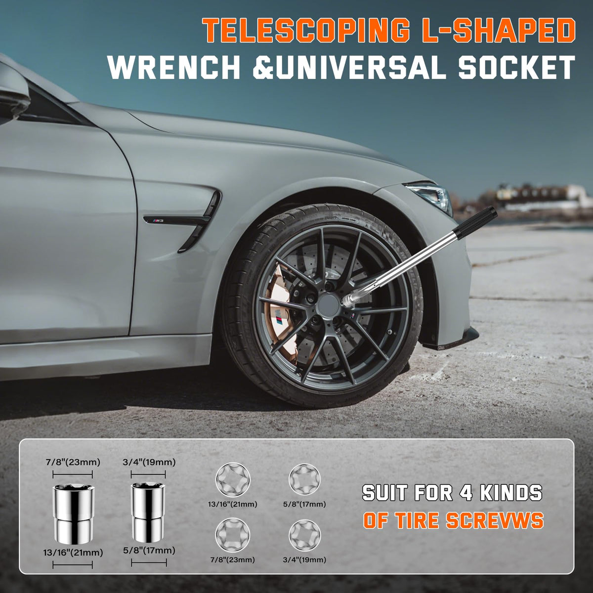 3 Ton Scissor Jack with Lug Wrench U50453