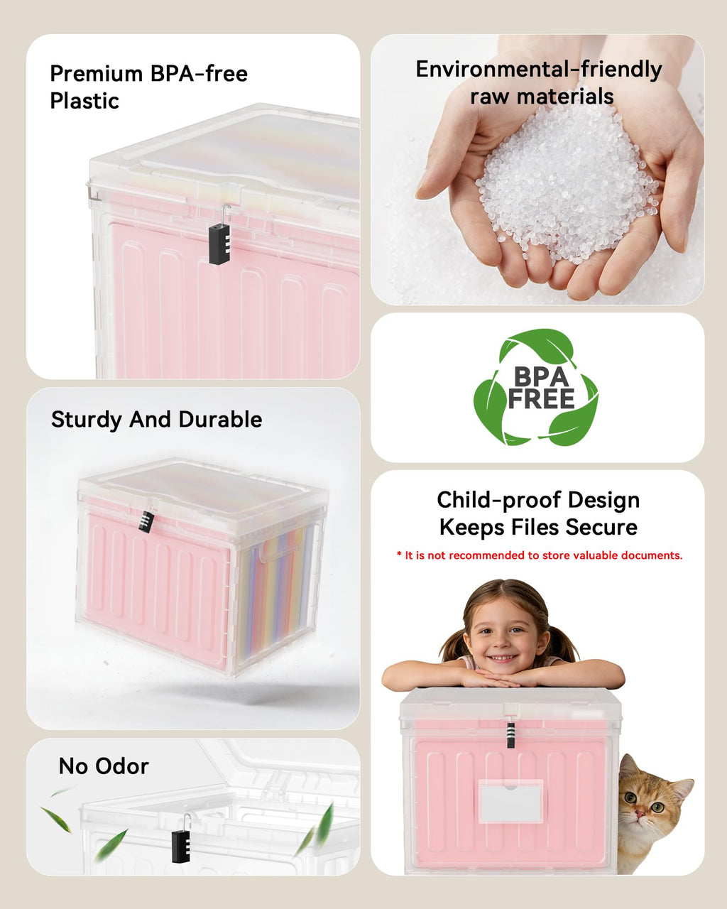 2 Drawer Plastic File Cabinet Q2318