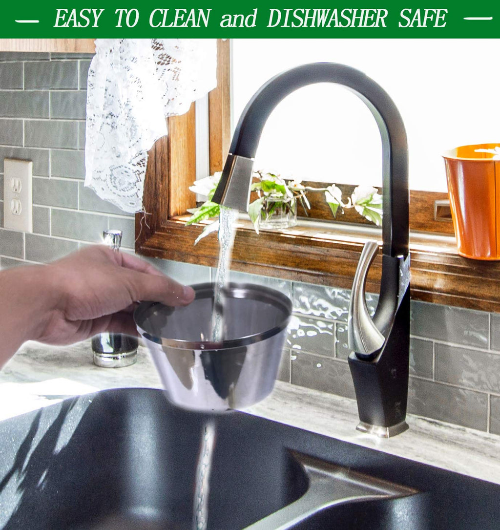 Stainless Steel Reusable Coffee Filters 8 12 Cup Pack of 2 V3335